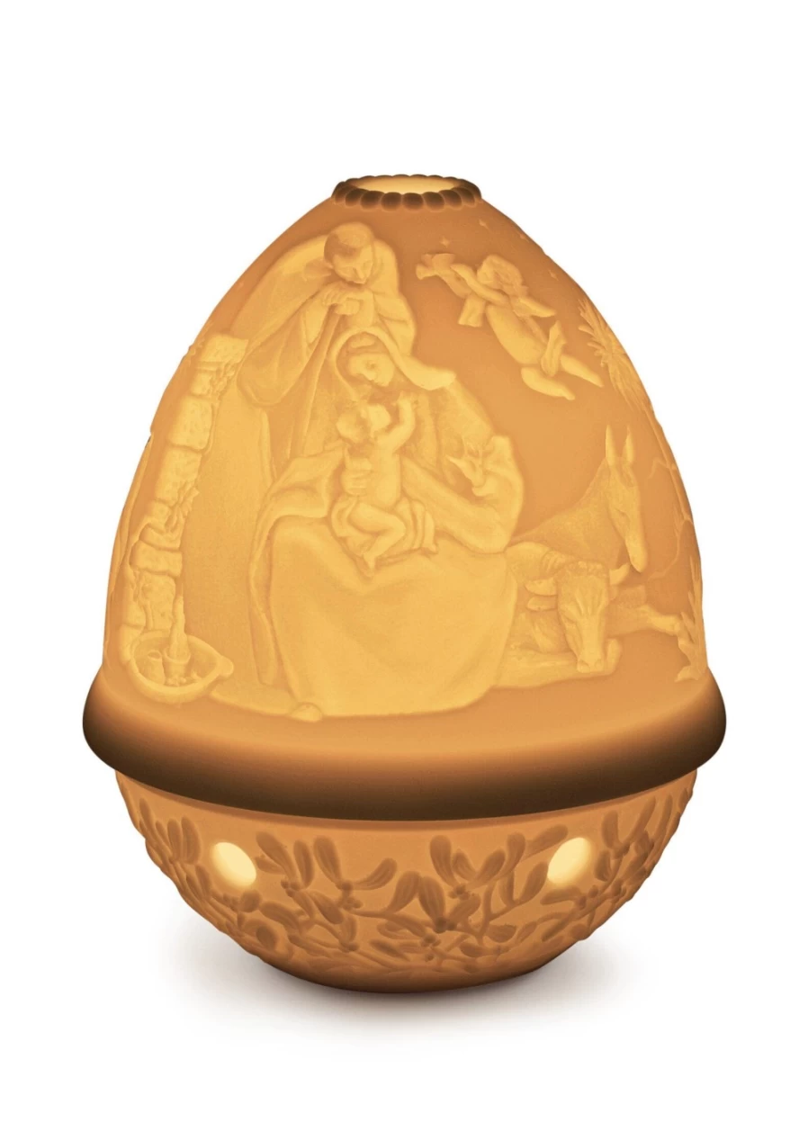 Lladró Nativity Scene Lithophane - Handcrafted Christmas Decor