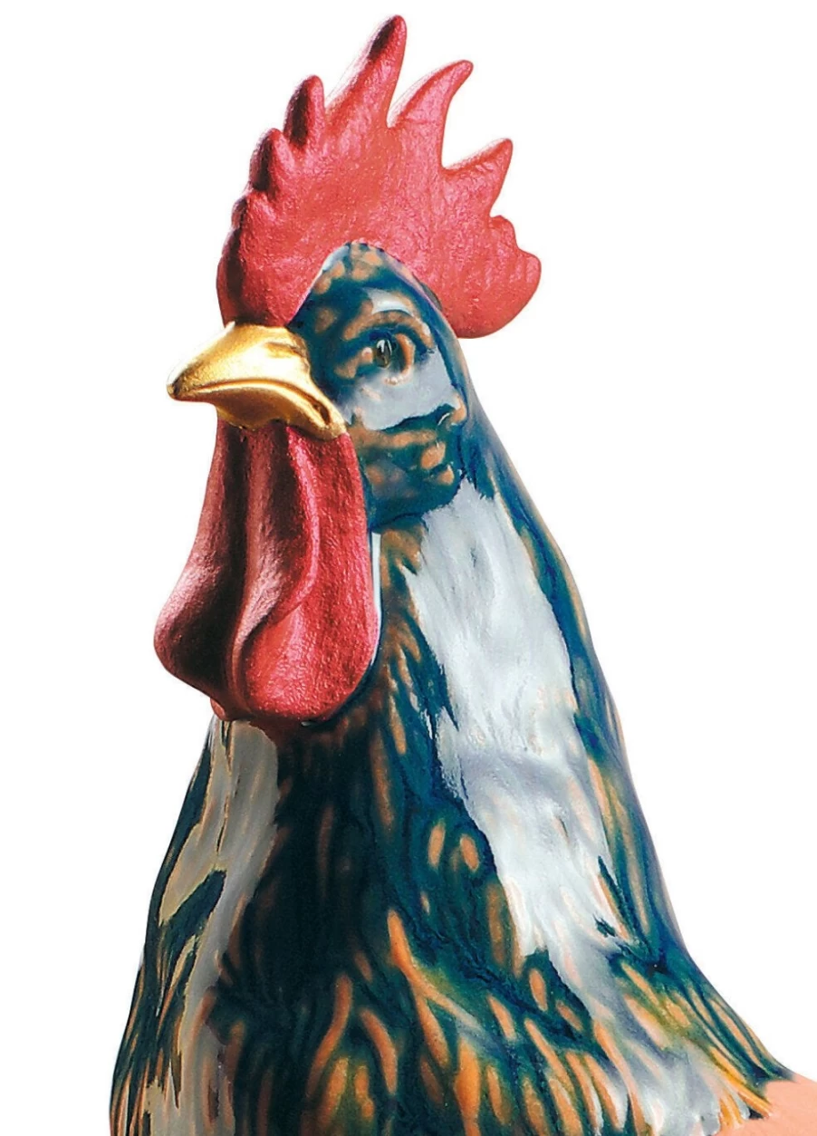 "Lladró Limited Edition Rooster Figurine – Collectible Porcelain Rooster Statue"