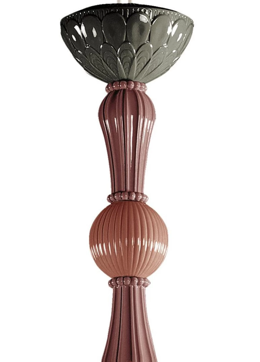 Lladró Red Coral 16-Light Chandelier - Medium Flat Model by Ivy And Seed