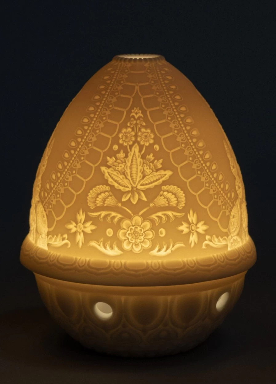 Lladró Lord Balaji Lithophane Night Light - Handcrafted Porcelain Divine Art