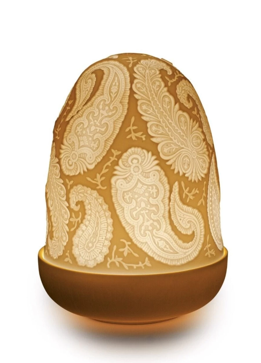 Lladró Paisley Dome Table Lamp - Handcrafted Ceramic Designer Lighting