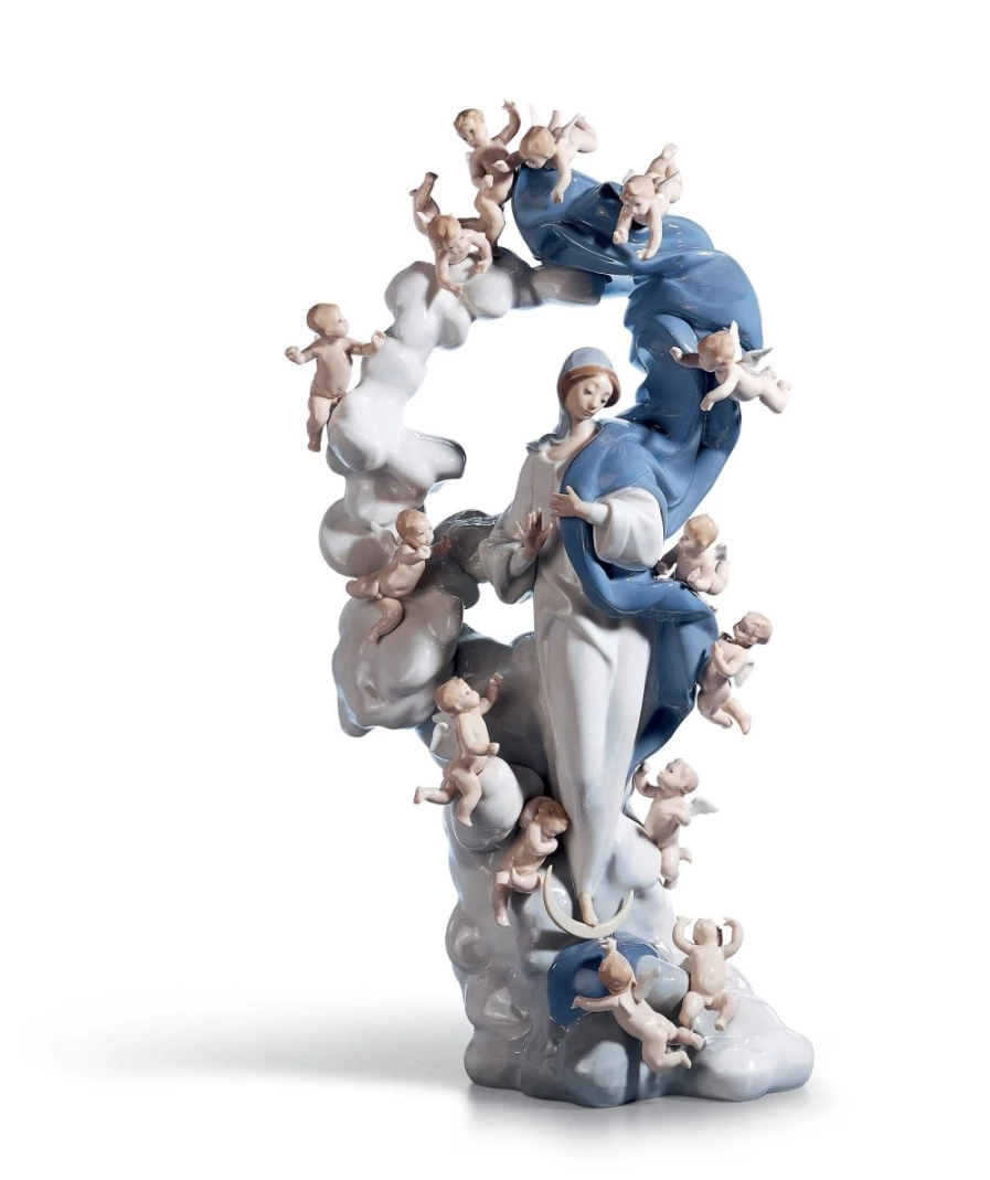 "Lladró Limited Edition Immaculate Virgin Figurine – Collectible Porcelain Statue"