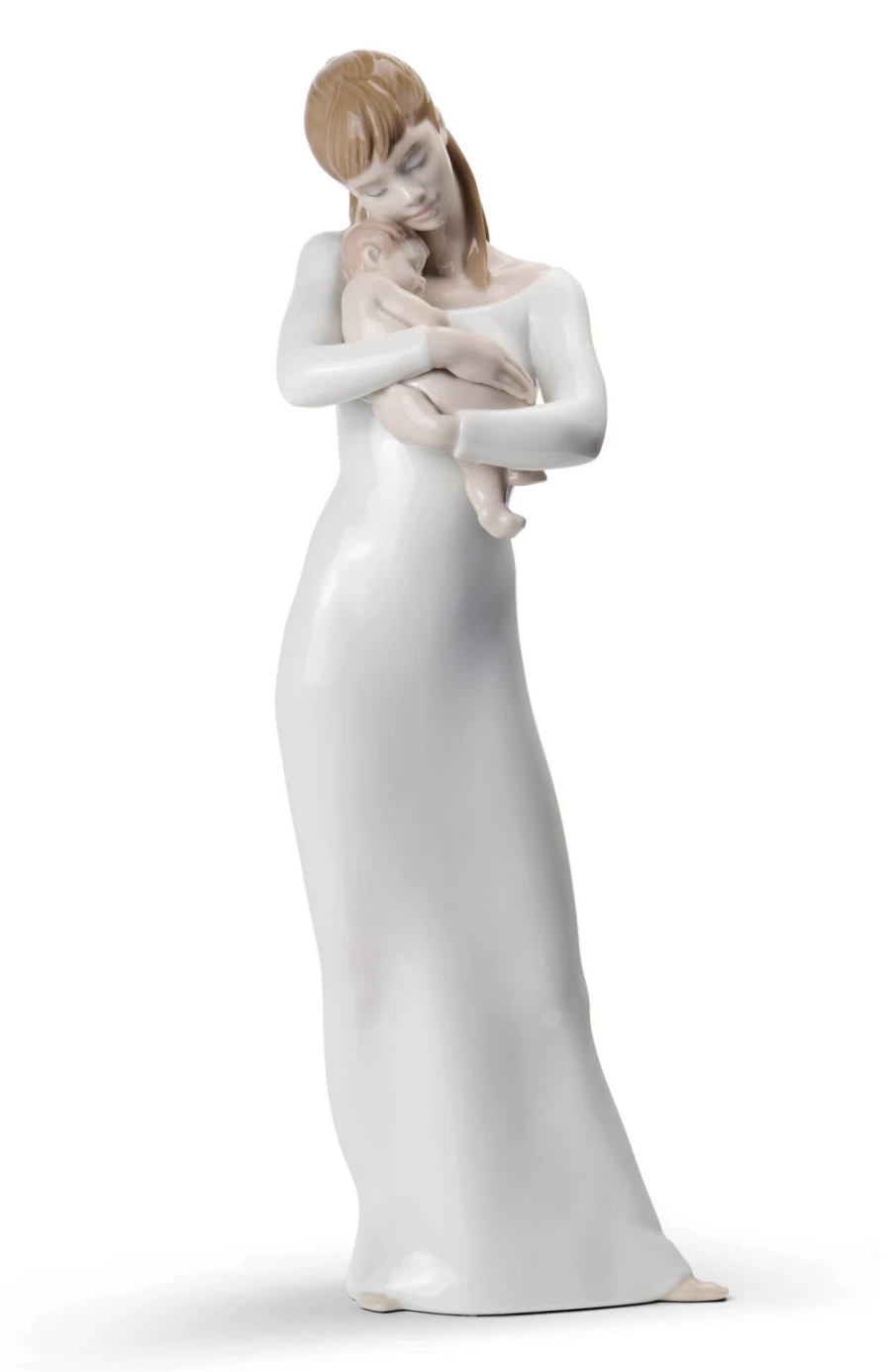 Lladró Goodnight My Angel Porcelain Figurine - Mother and Child Sculpture