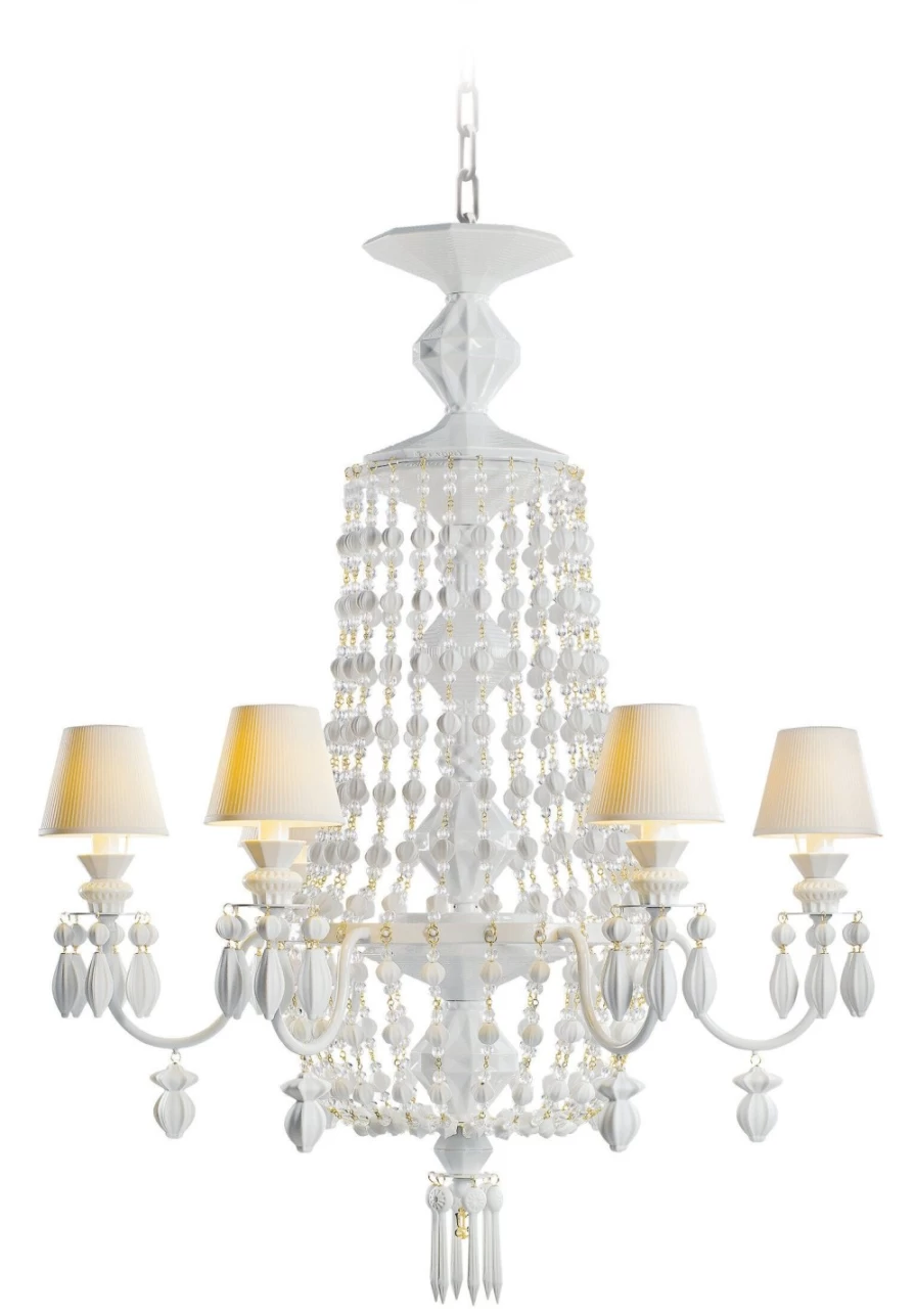 Lladró Winter Palace 6-Light Crystal Chandelier – Elegant Ceiling Lighting for Luxury Interiors
