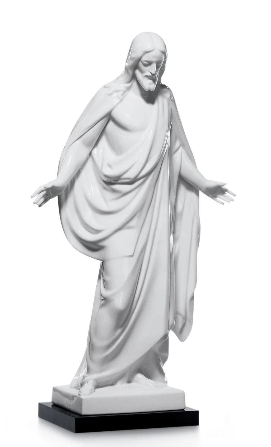 "Lladró Porcelain Christ Figurine – Handcrafted Religious Statue for Home Décor"
