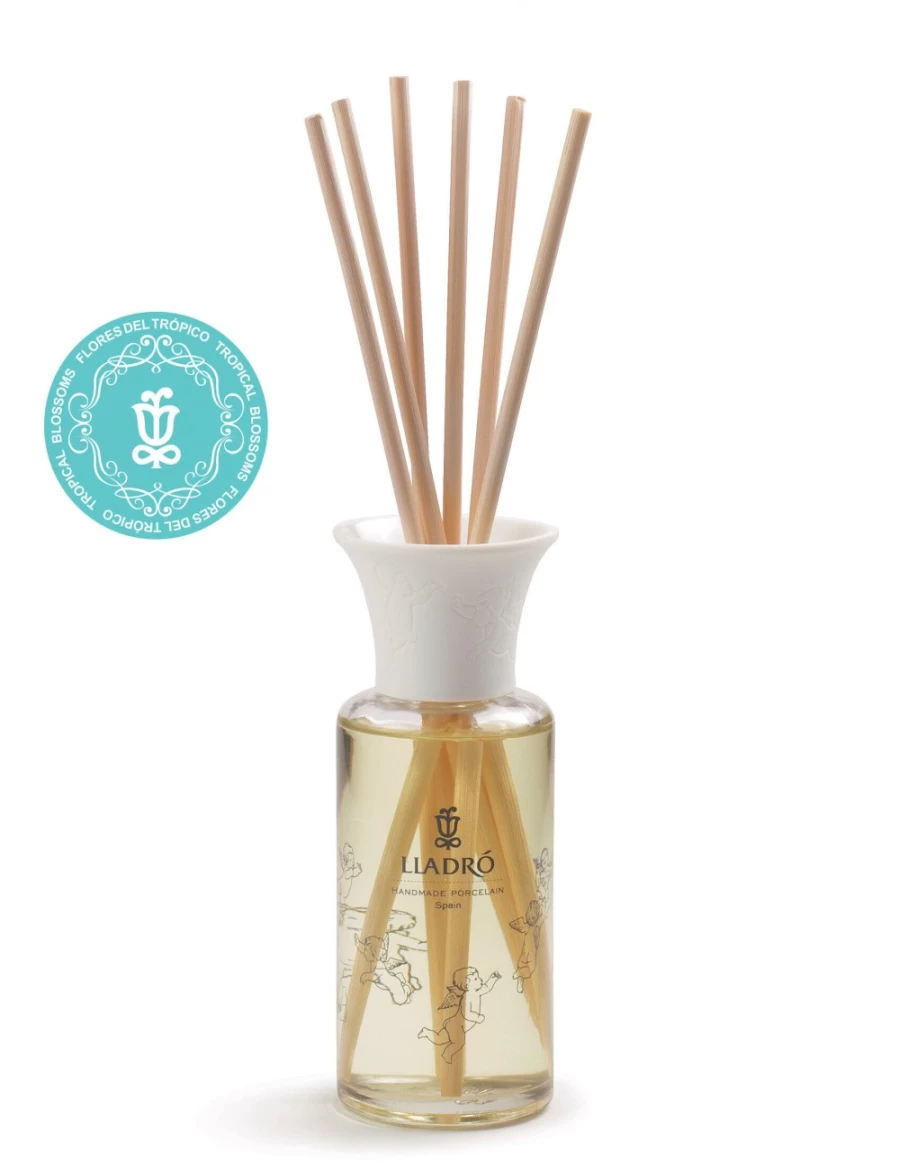 Lladró Tropical Blossoms Aroma Diffuser - Elegant Essential Oil Diffuser for Home Fragrance