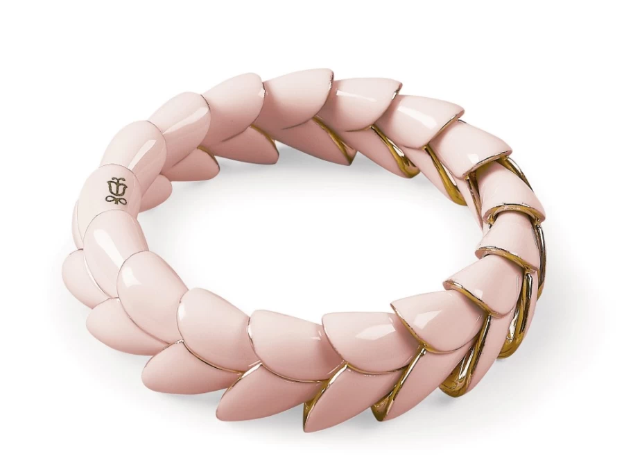 Lladró Heliconia Pink Porcelain Bracelet – Elegant Floral Jewelry
