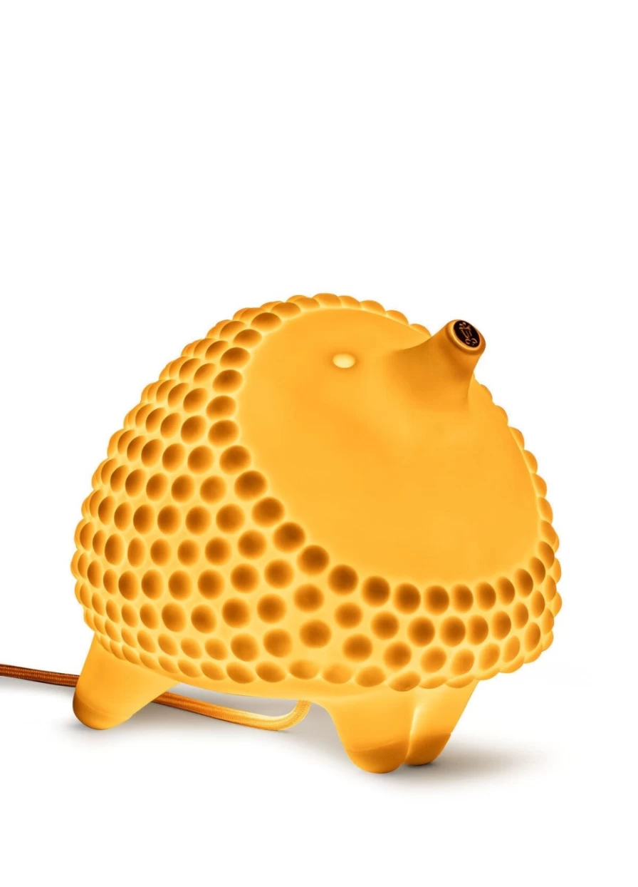 Lladró Hedgehog Table Lamp - Handcrafted Porcelain Night Light for Home Decor (USA)