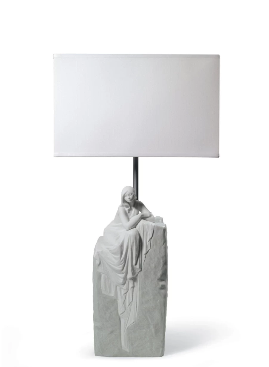 Lladró Meditating Woman Table Lamp - Elegant Home Decor Lighting for US Market