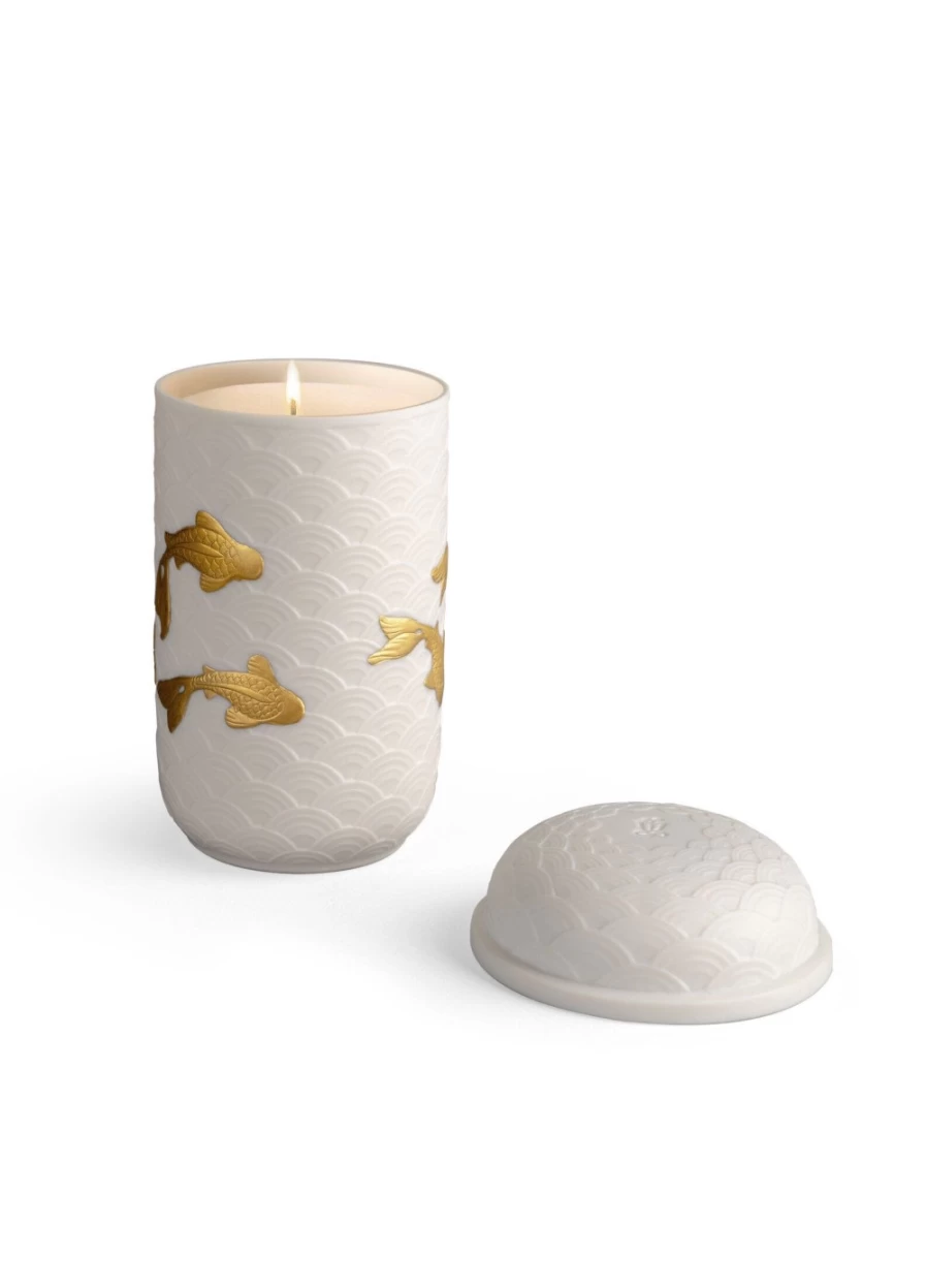 Lladró Golden Kois Oriental Scented Candle – Handcrafted Home Fragrance