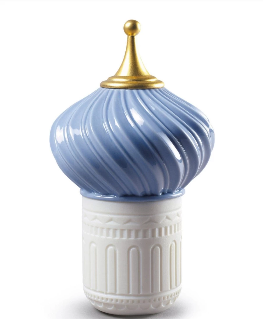Lladró Mauve Spire Candle - Unbreakable Spirit Scent with 1001 Lights, Durable & Fragrant Home Decor