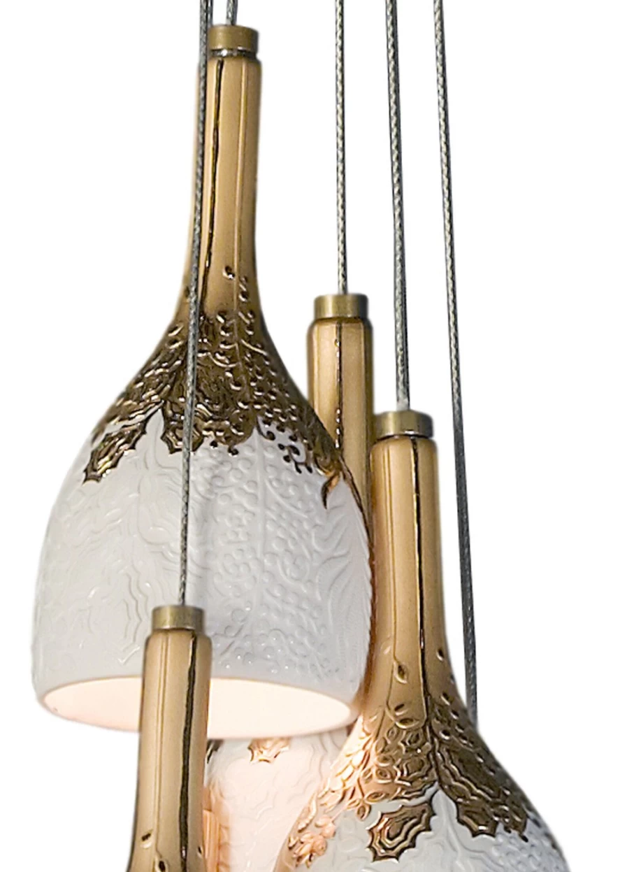 Lladró 6-Light Ceiling Lamp – Modern Chandelier for US Homes