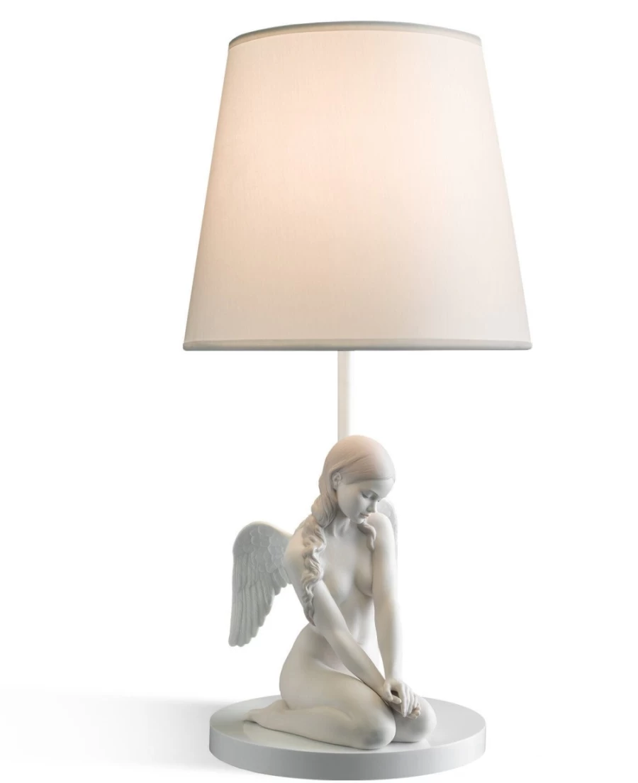 Lladró Beautiful Angel Table Lamp - Elegant Handcrafted Decor for Home & Gift (US)