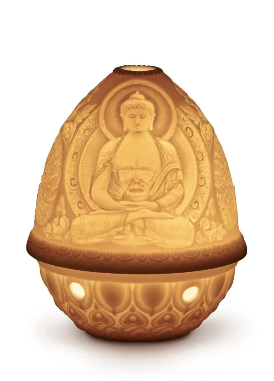 "Lladró Om & Buddha Figurine Set – Handcrafted Spiritual Statues for Home Decor"
