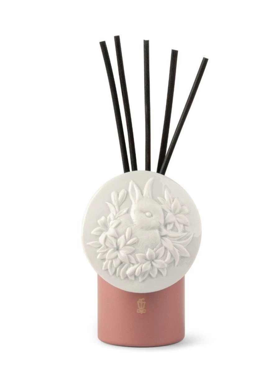 Lladró Sweet Memories Rabbit Figurine Perfume Diffuser - Elegant Home Fragrance Decor