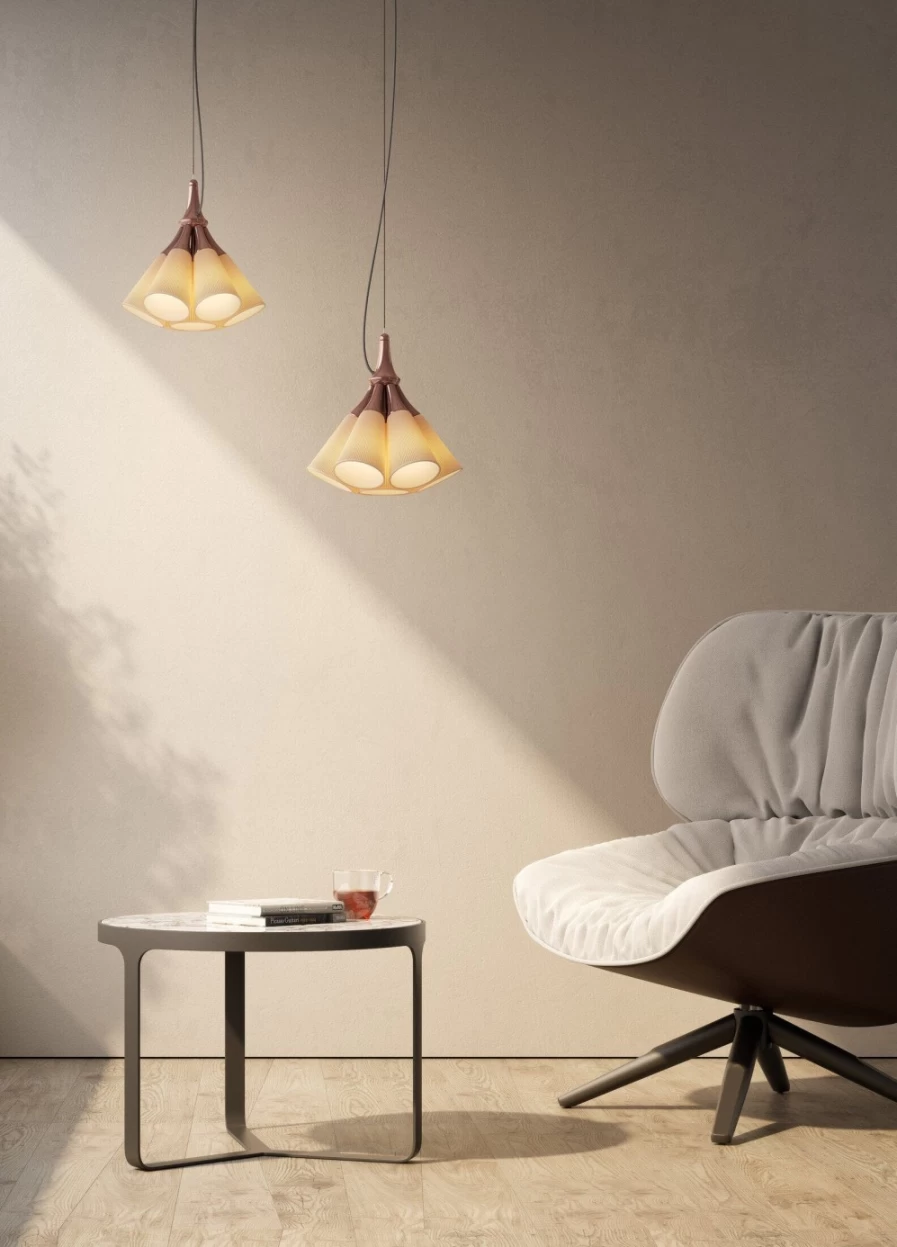 Lladró Jamz Hanging Lamp in Copper - Modern Ceiling Light for Home Decor