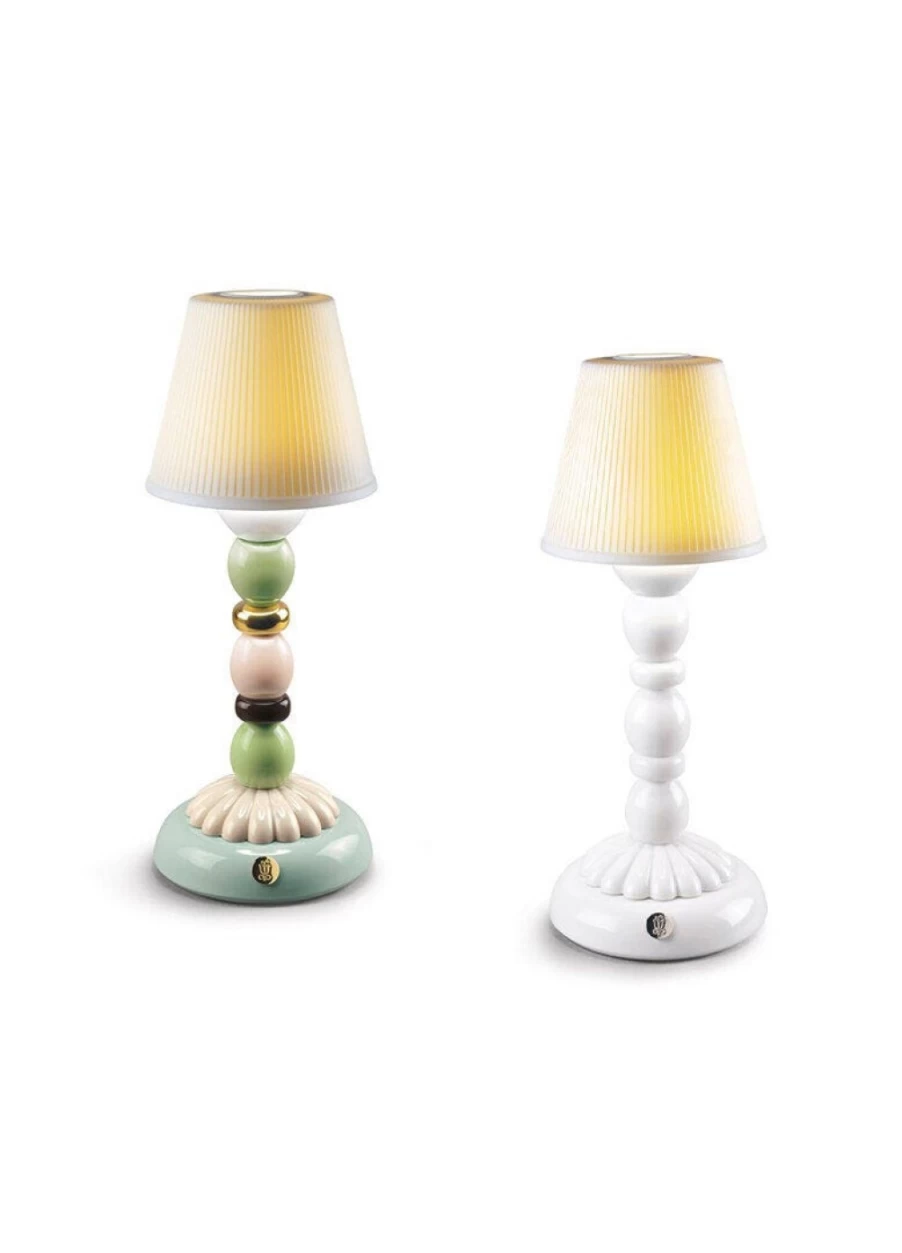 Lladró Palm Firefly Set - Handcrafted Porcelain Figurine with LED Lights
