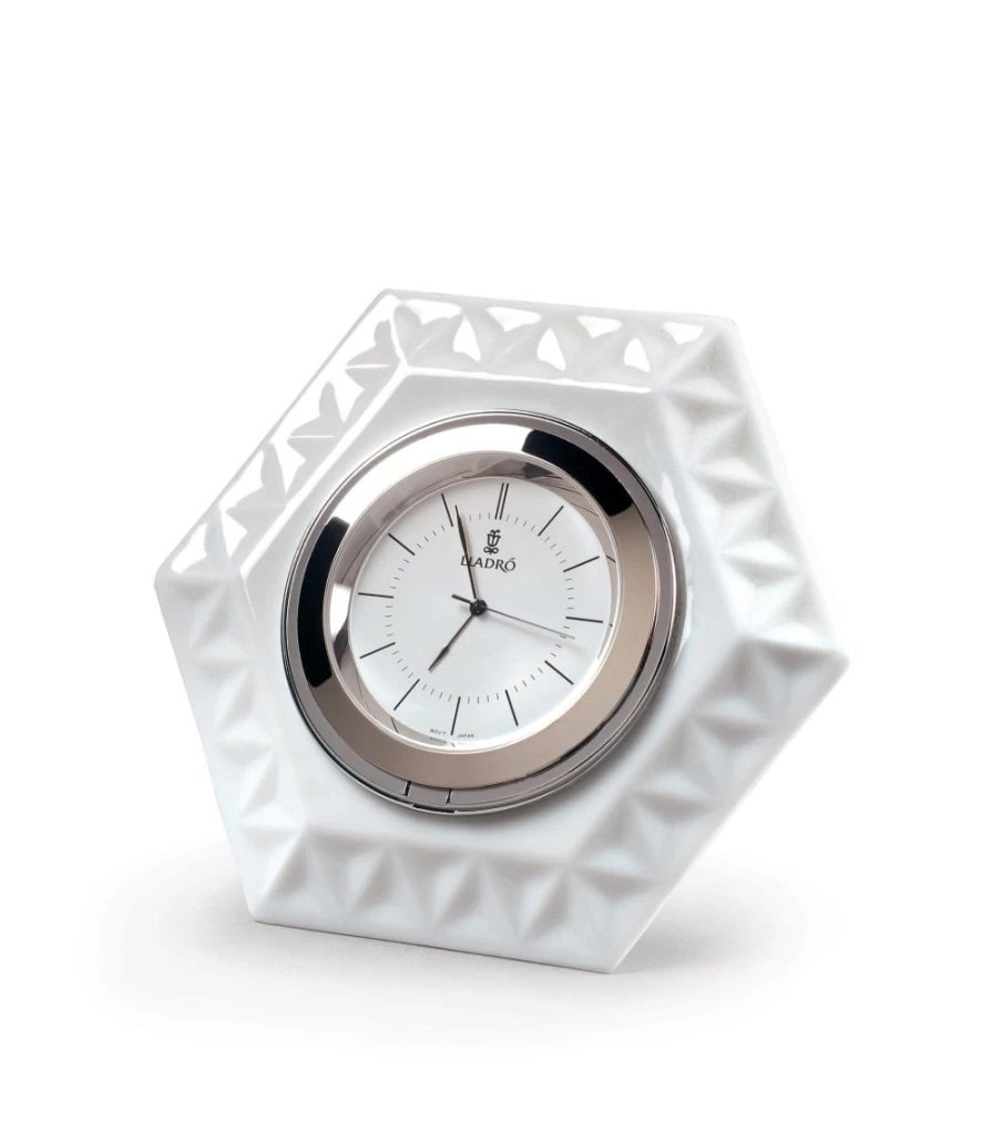 Lladró Hexagonal Wall Clock – Elegant Frame Design for Modern Decor