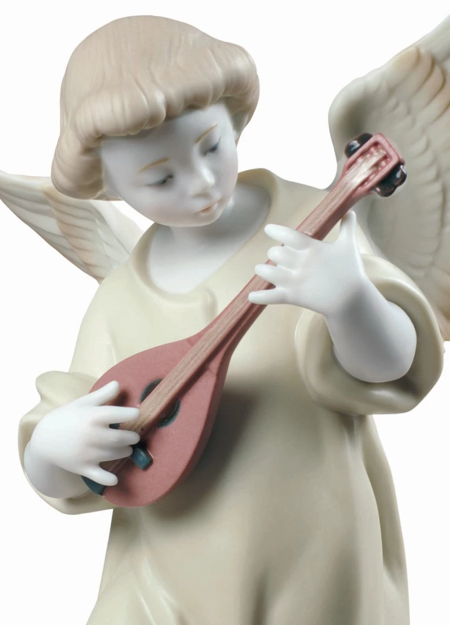 Lladró Heavenly Strings Angel Figurine - Elegant Porcelain Collectible