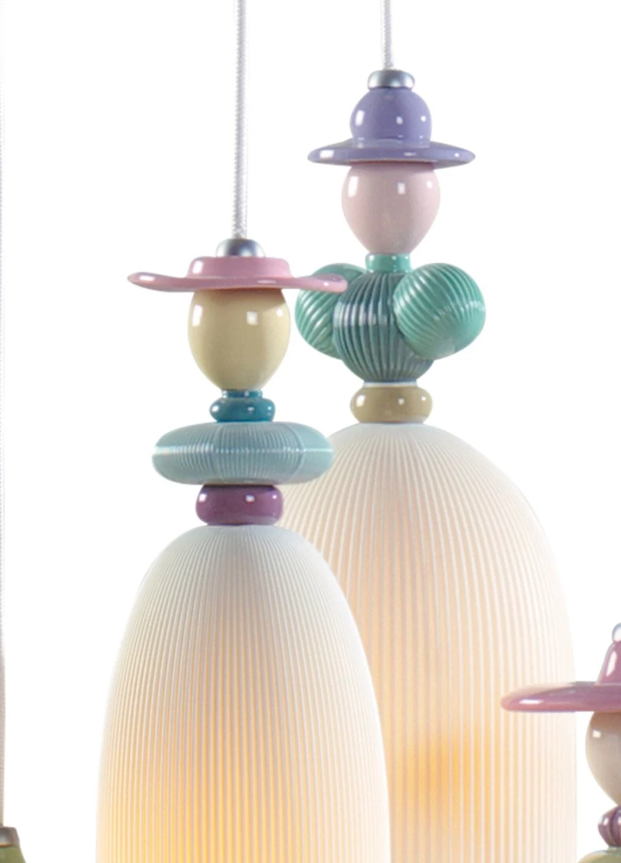 Lladró Mademoiselle 4-Light Ceiling Lamp Coastal Beach Theme Modern Chandelier for US Homes