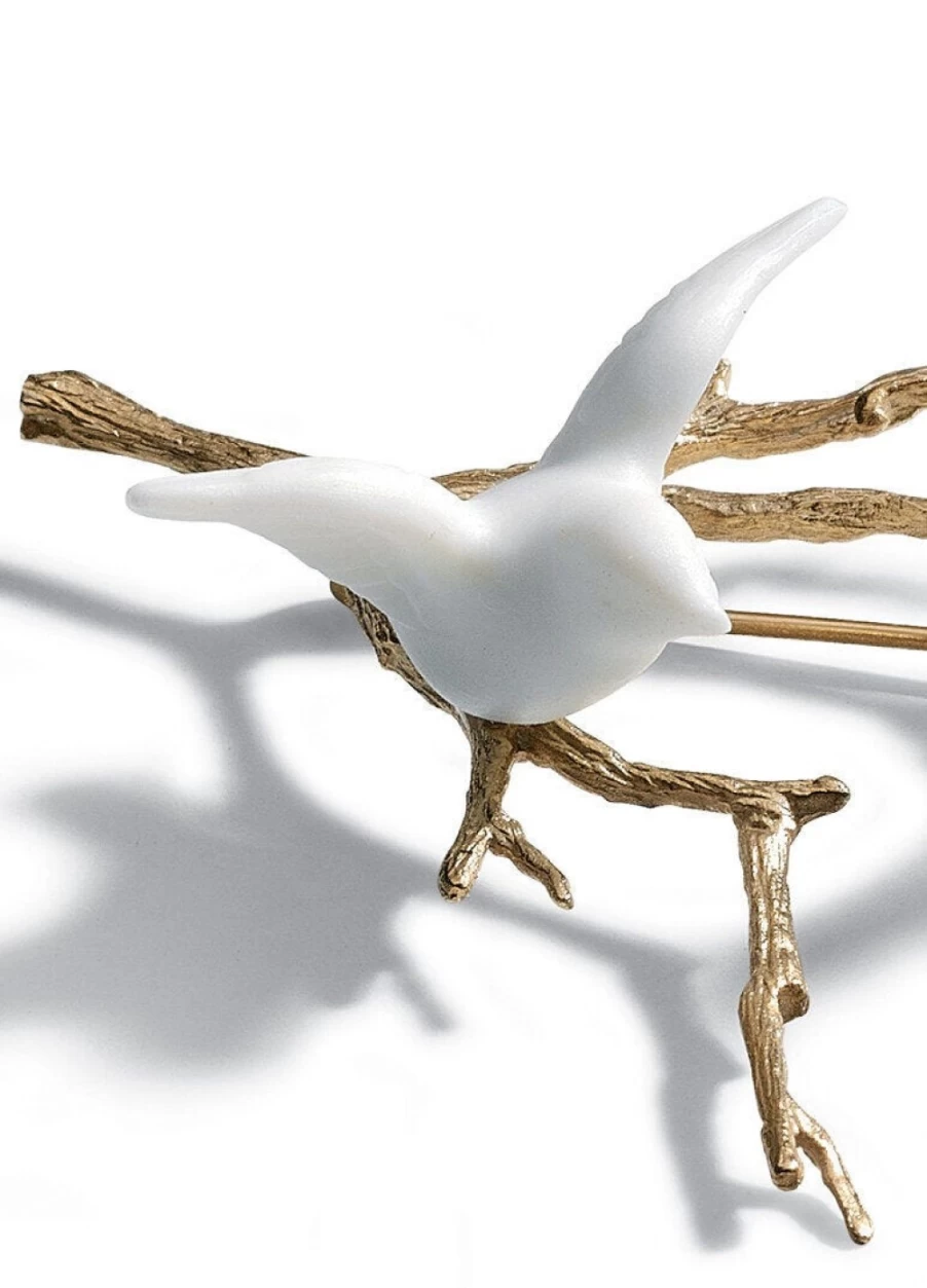 Lladró Magic Forest Enamel Brooch - Handcrafted Porcelain Jewelry
