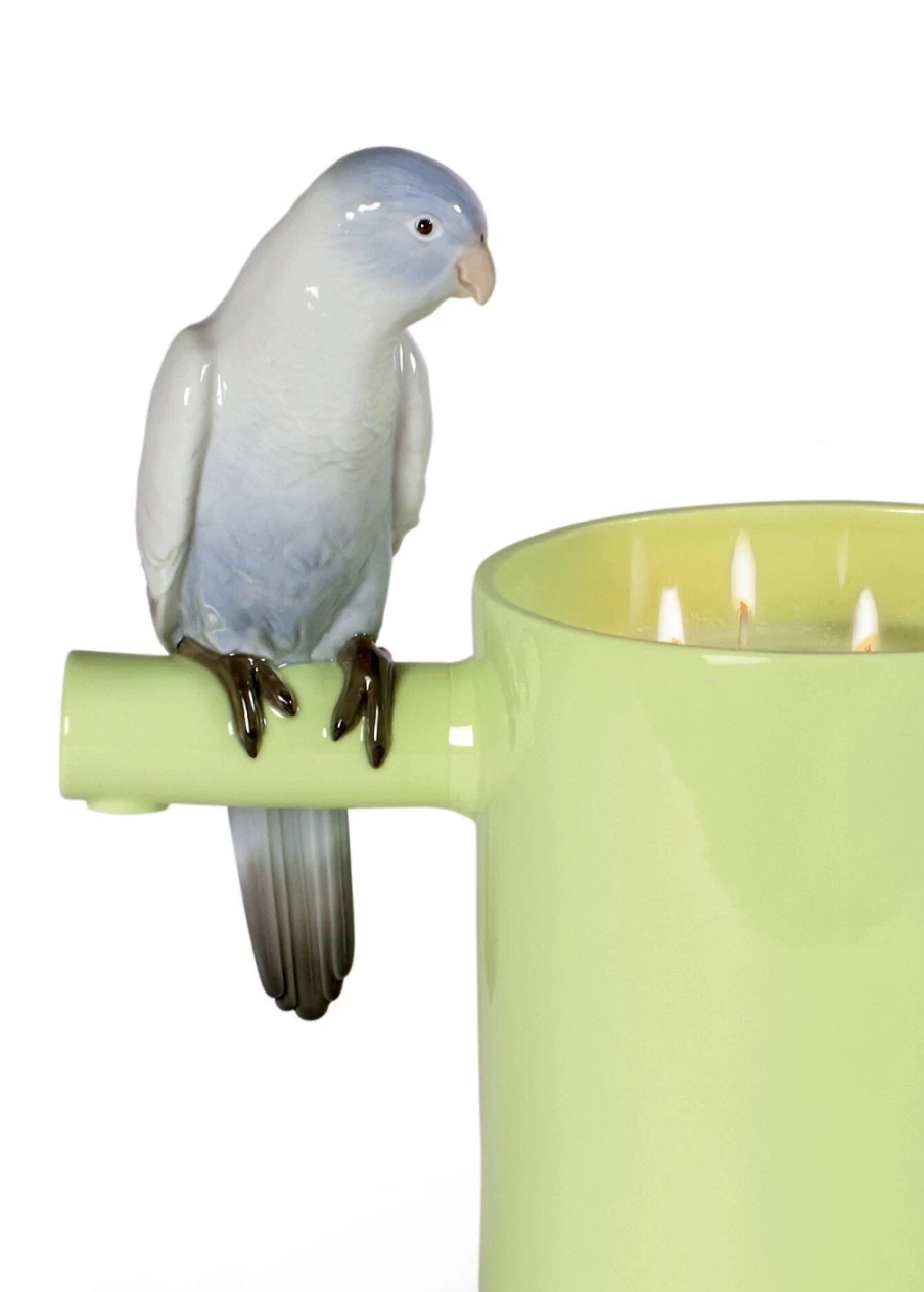 Lladró Parrot's Scented Treasure Green Prairie Scented Home Fragrance