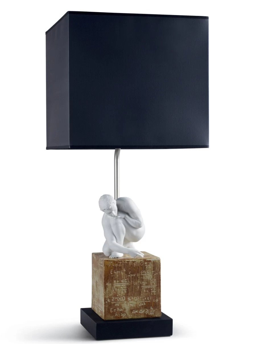 Lladró Scientia Modern Table Lamp for Home & Office – Elegant USB Lighting USA