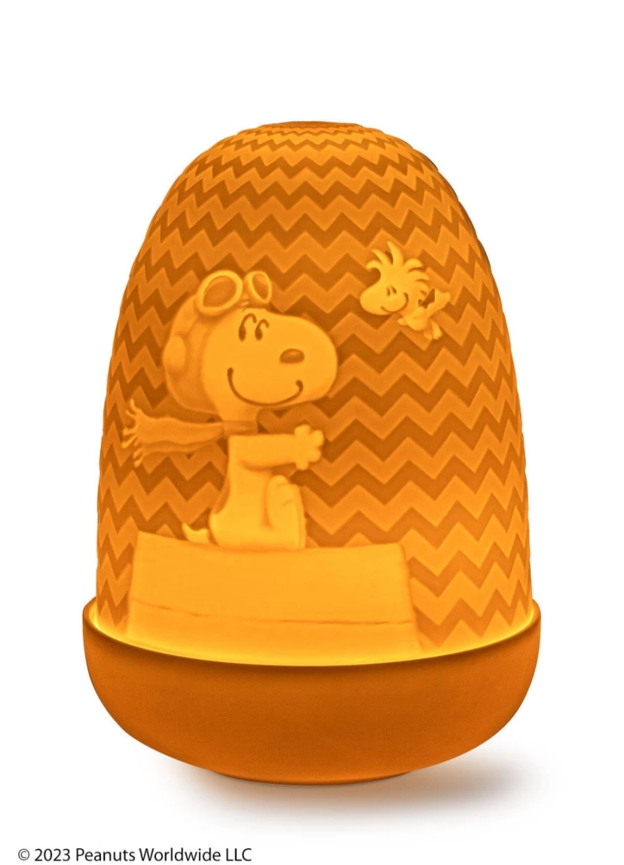 Lladró Snoopy™ Dome Table Lamp - Collectible Peanut Character LED Night Light