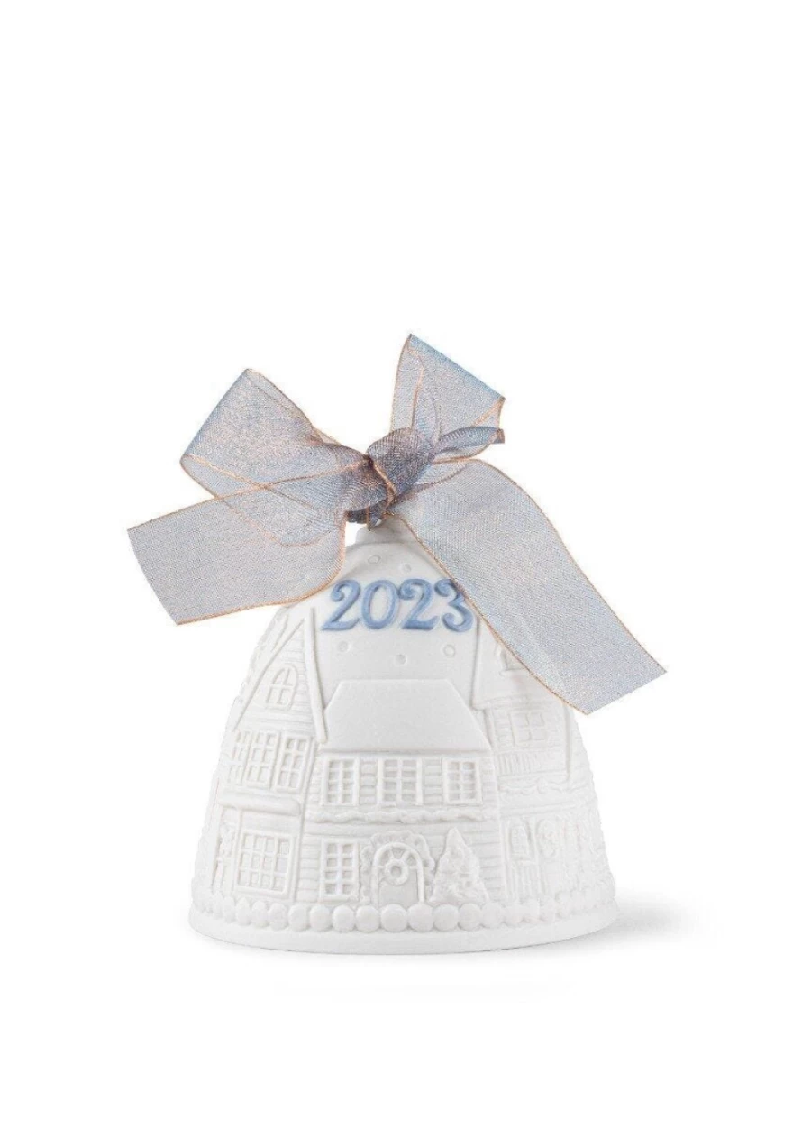 "Lladró 2023 Christmas Bell – Handcrafted Porcelain Holiday Decoration"