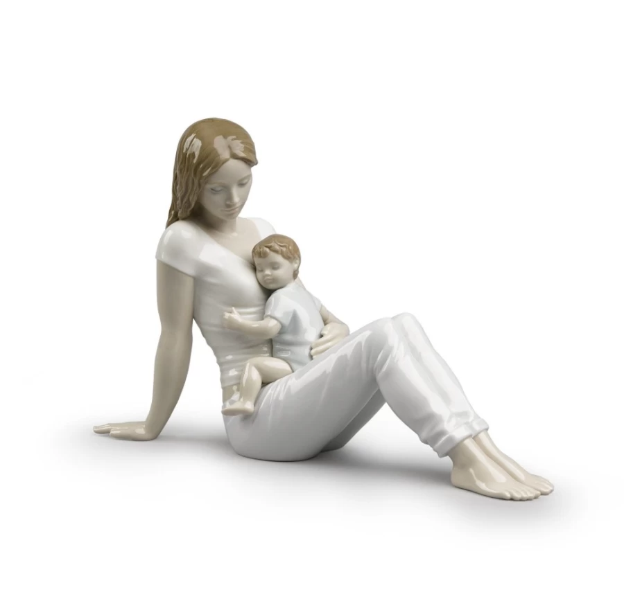 Lladró Mother's Love Porcelain Figurine 445 - Handcrafted Collectible Art Piece