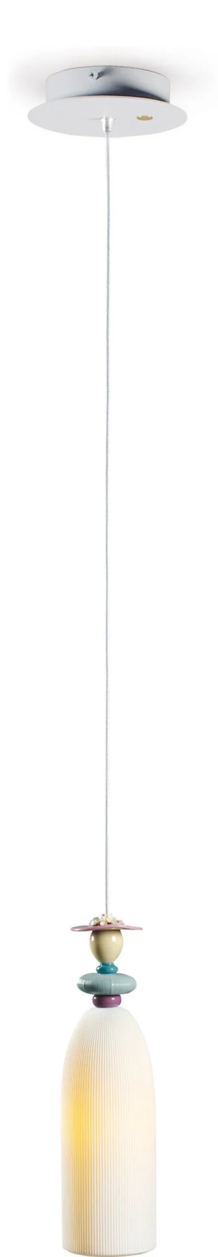 Lladró Mademoiselle Celia Ceiling Lamp - Elegant Crystal Chandelier for Modern Interiors