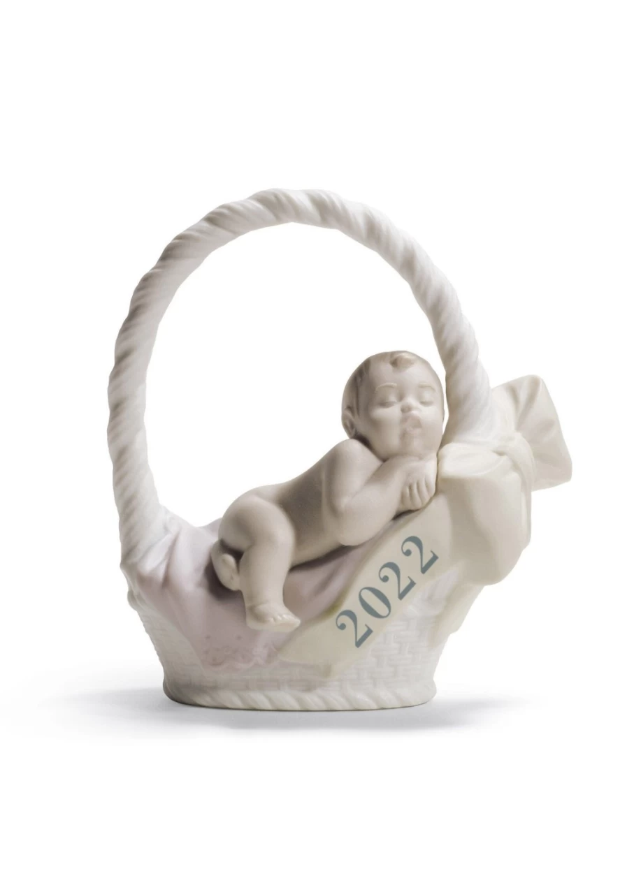 Lladró 2022 Born Girl Porcelain Figurine Collectible Art Piece