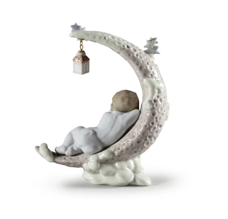 Lladró Heavenly Slumber Porcelain Boy Figurine - Collectible Art Sculpture
