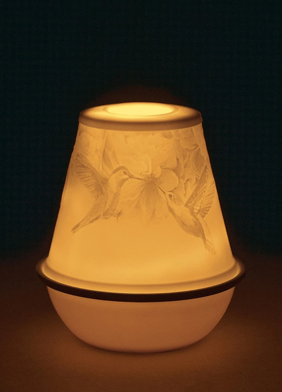 Lladró Rechargeable LED Engagement Lithophane Lamp - Romantic Gift for Couples