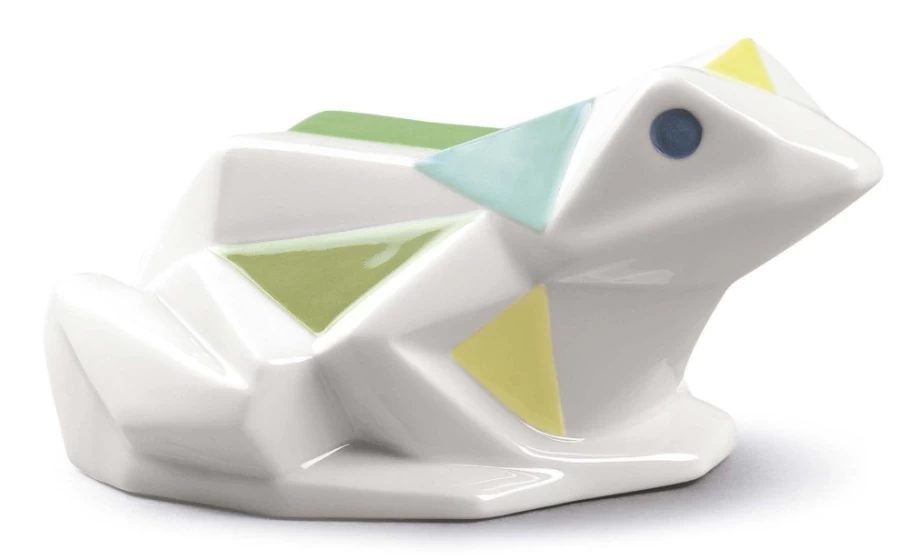 Lladró Handcrafted Porcelain Frog Figurine - Elegant Collectible Home Décor