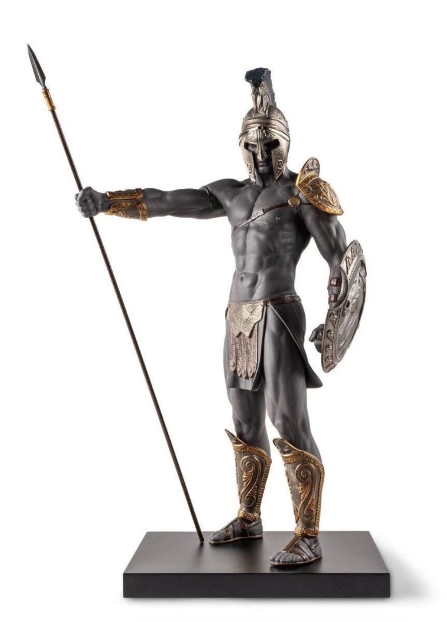 Lladró Spartan Sculpture - Handcrafted Porcelain Art Figurine