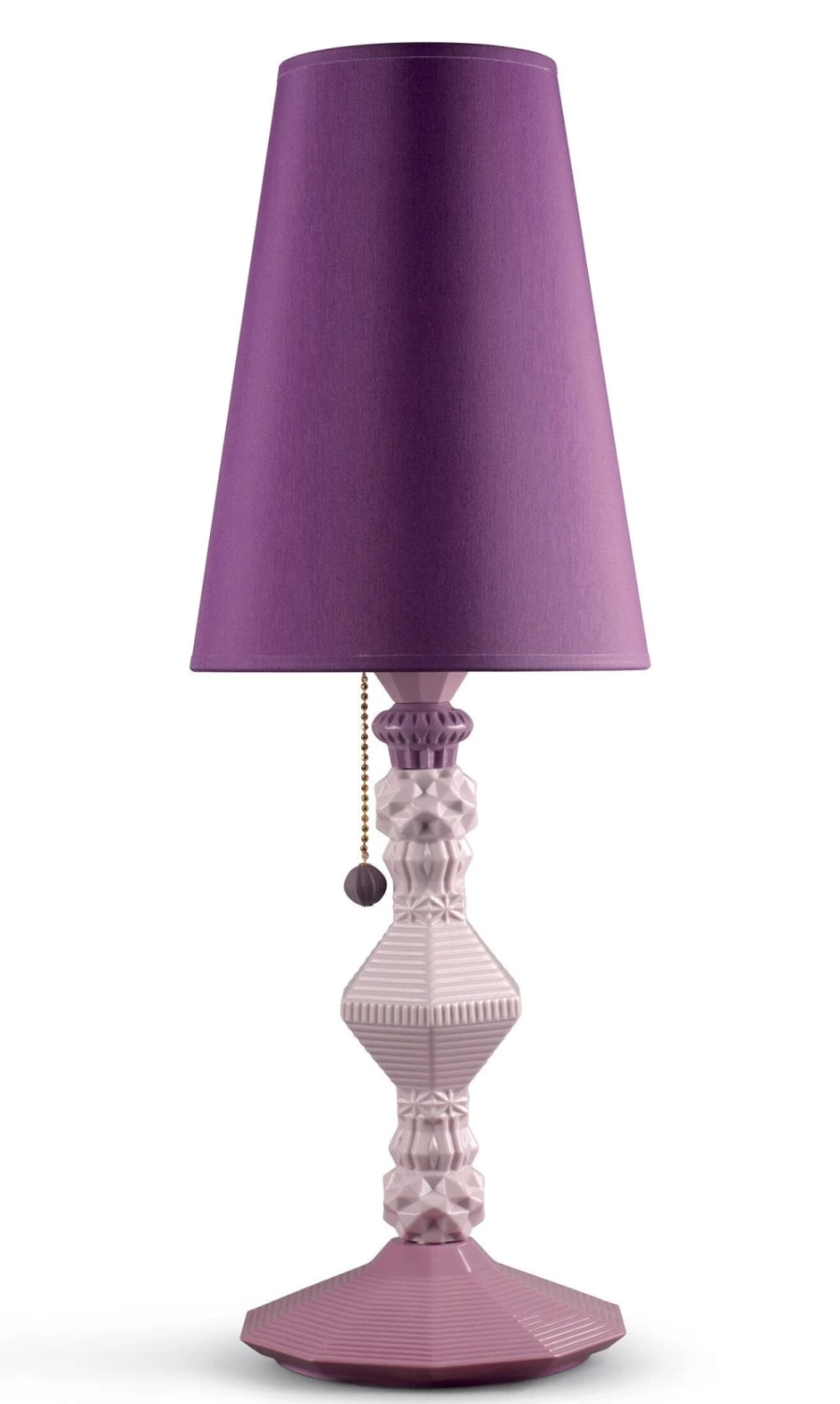 Lladró Belle De Nuit Pink Table Lamp | Elegant Ceramic Night Light (US)