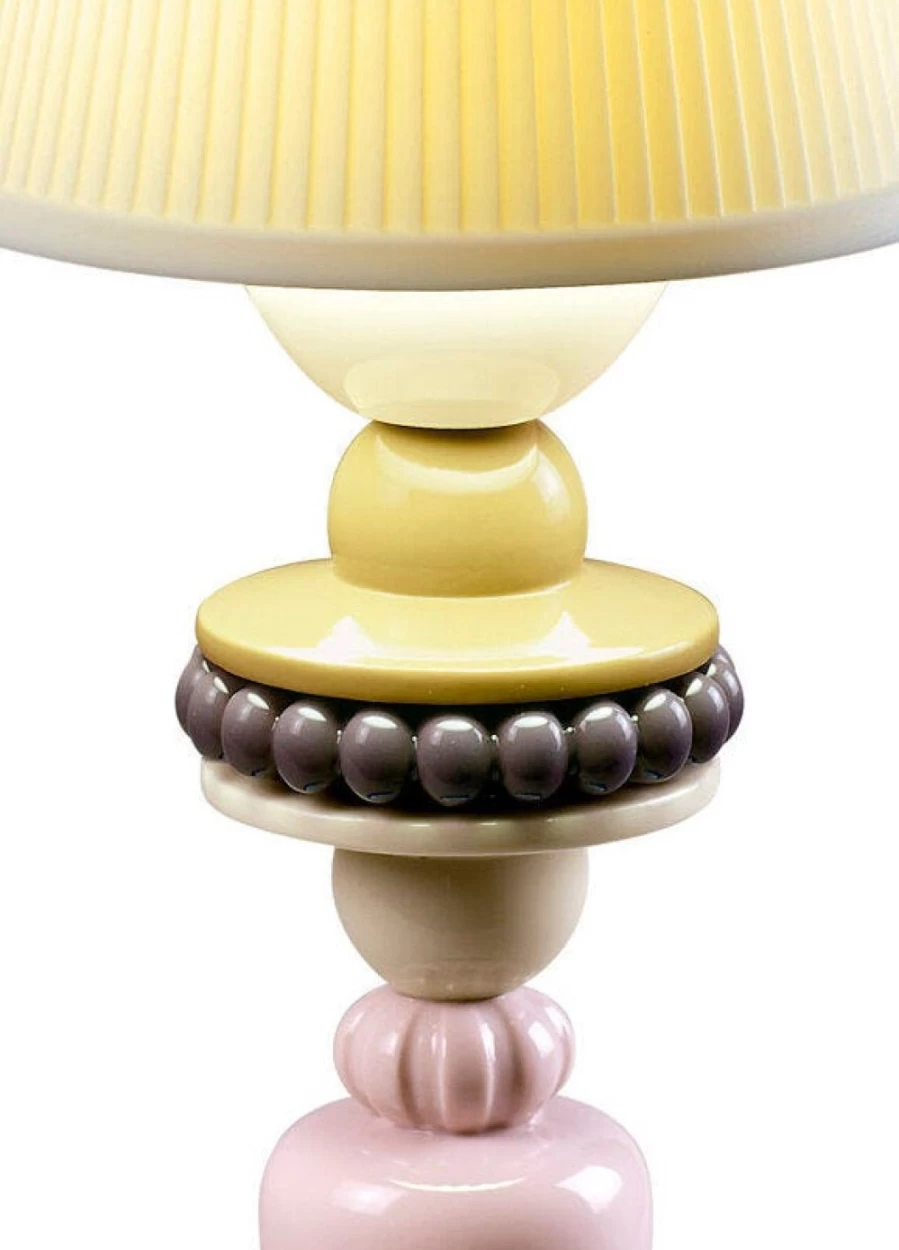Lladró Blue Sunflower Firefly Table Lamp – Handcrafted Ceramic Night Light
