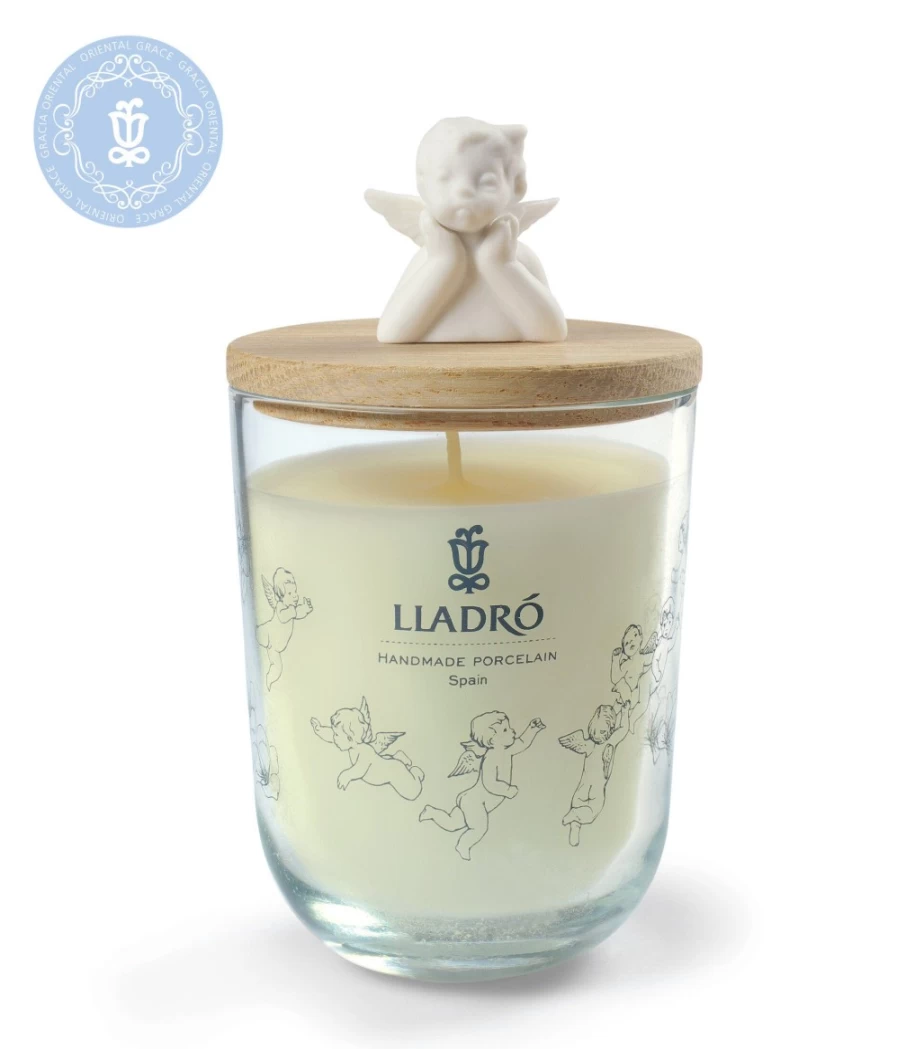 "Lladró Missing You Scented Candle - Mediterranean Beach Aroma for Home Relaxation"