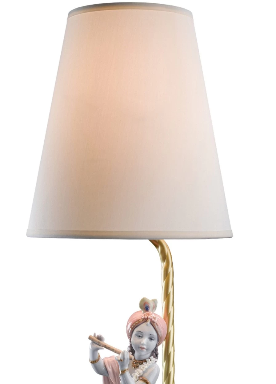 Lladró Lord Krishna Divine Light Table Lamp for Home Decor (USA)