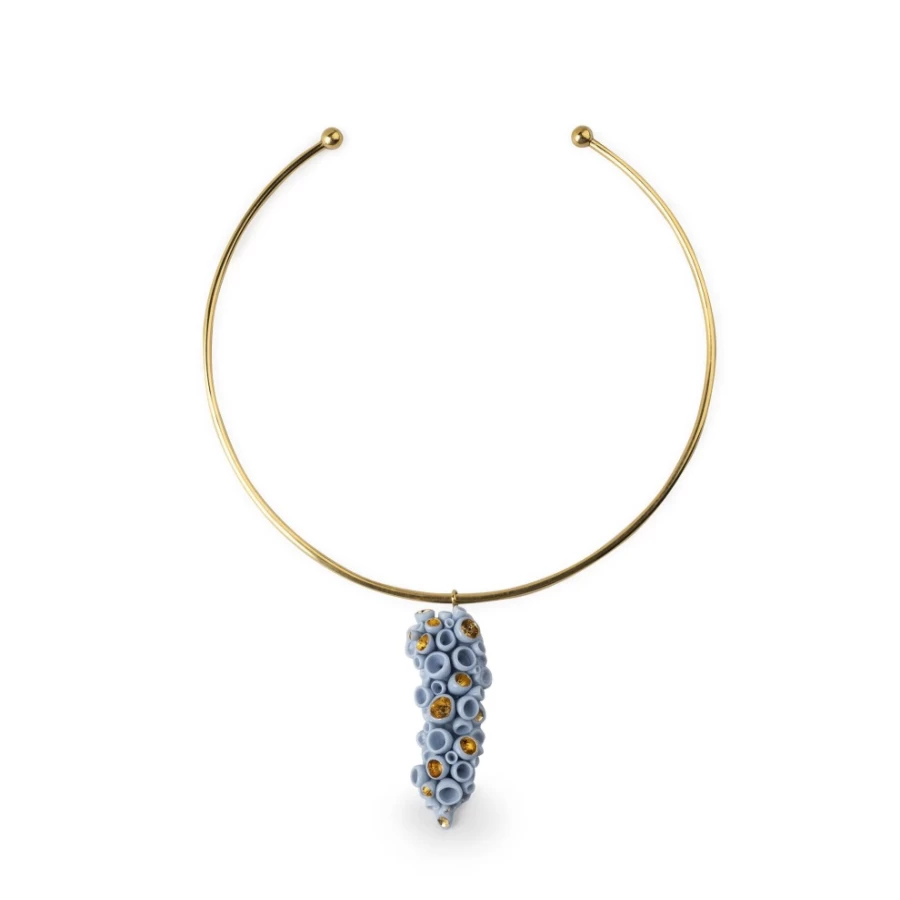 Lladró Coral Blue Reef Necklace – Handcrafted Porcelain Jewelry