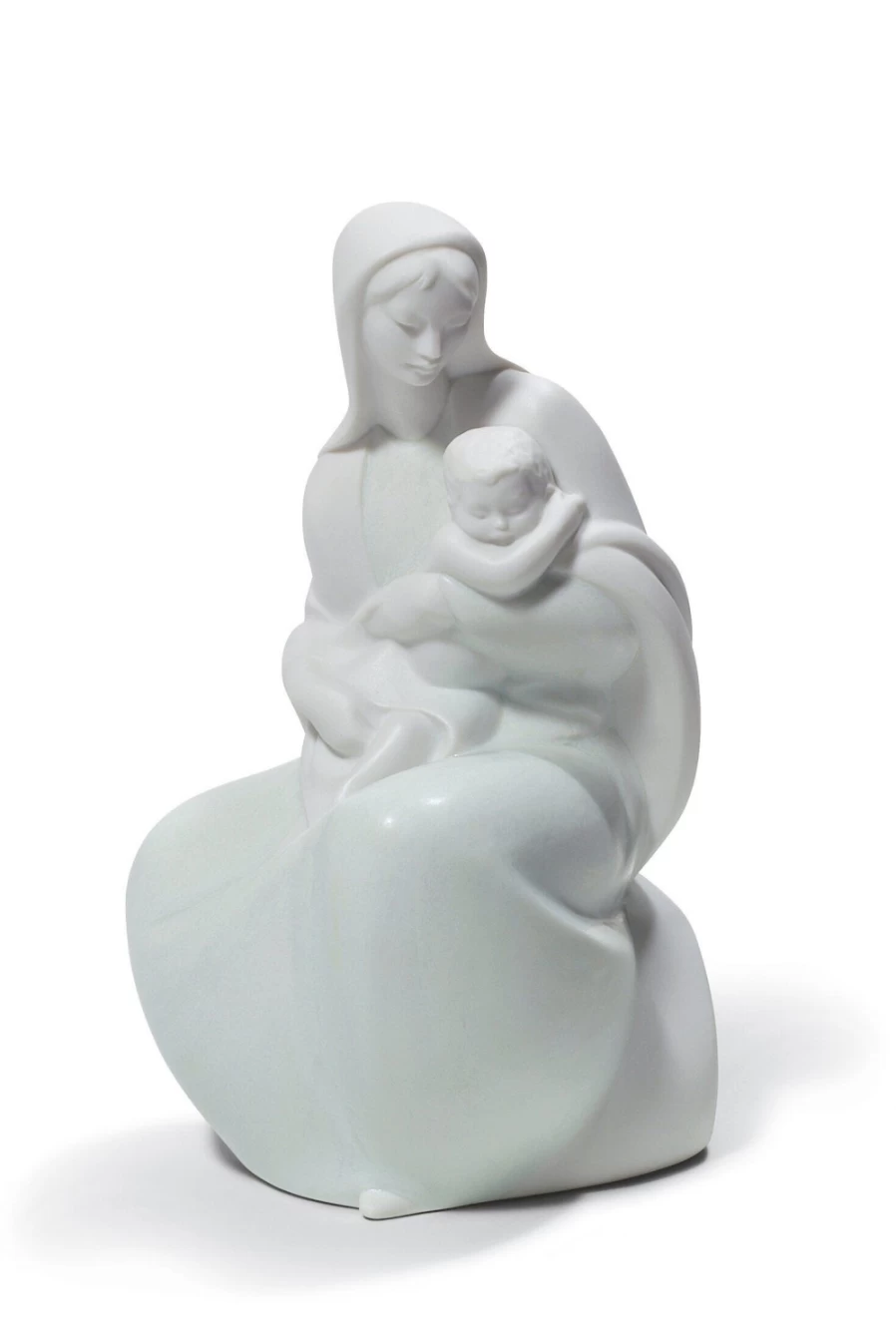Lladró Virgin Mary with Children Porcelain Figurine - Handcrafted Collectible Statue