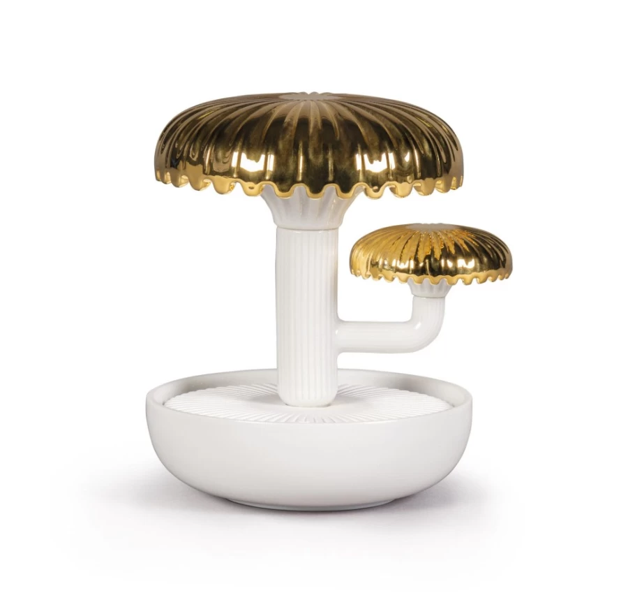 Lladró Gold Night Approaches Scented Boletus 2 Diffuser – Aromatic Home Fragrance