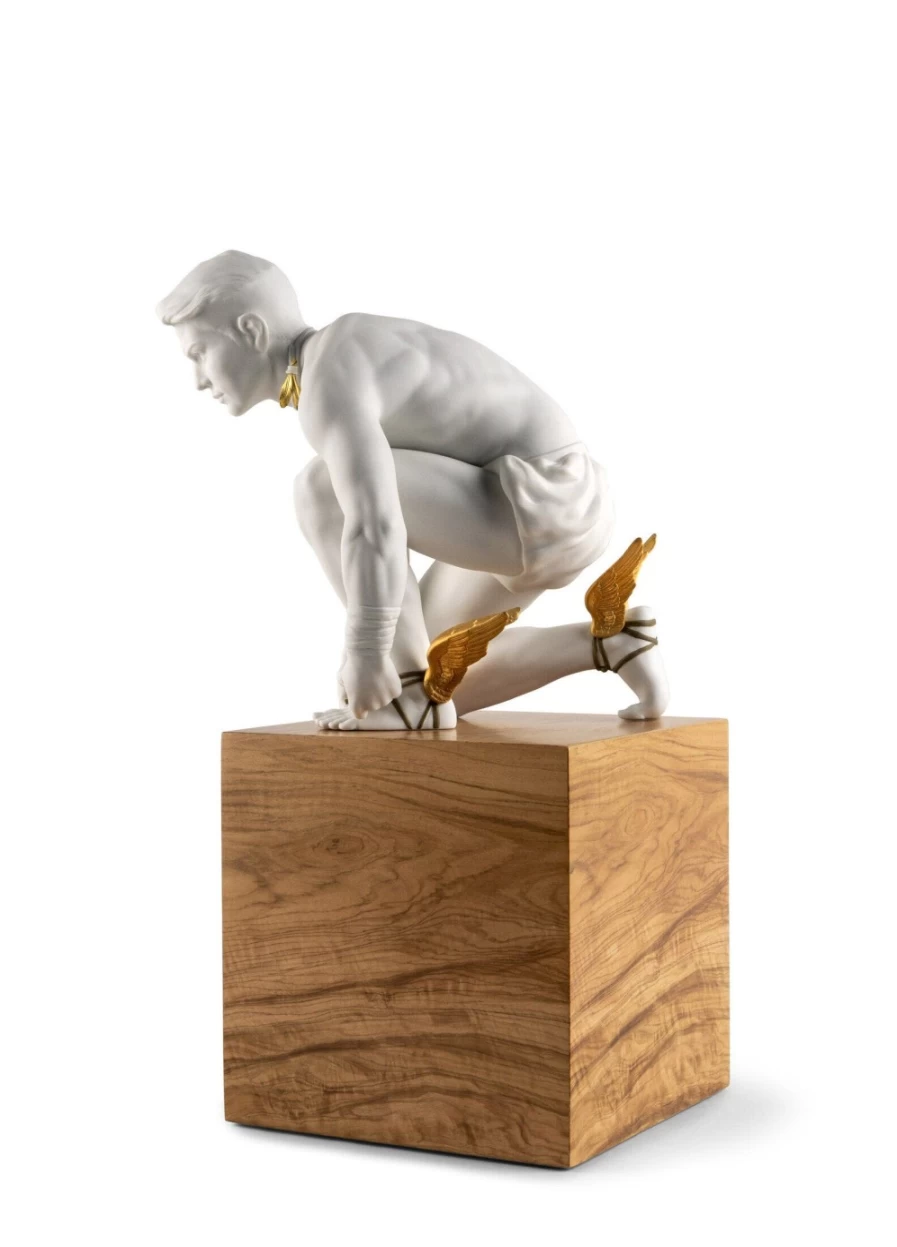 Lladró Hand-Painted Hermes Porcelain Figurine - Collector's Edition