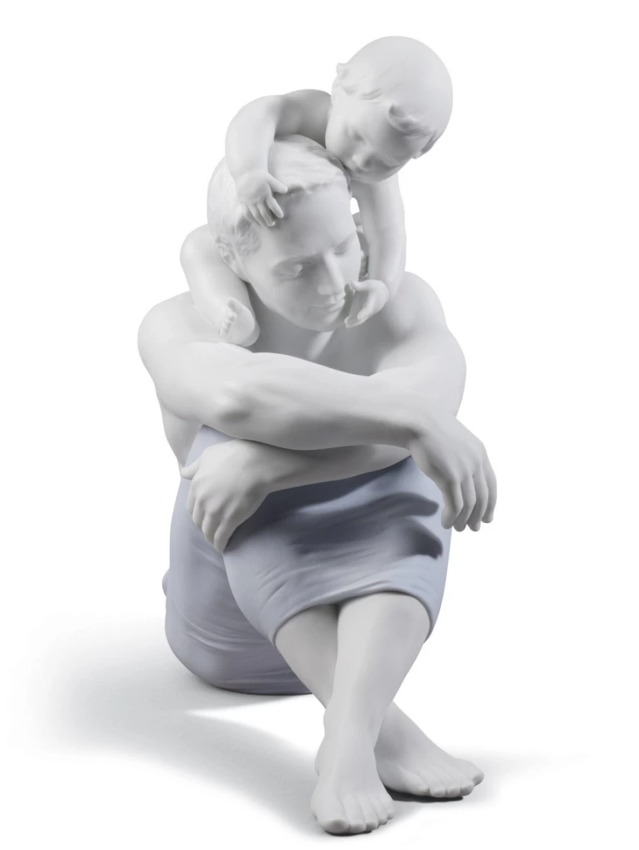 "Lladró 'I Love You Dad' Porcelain Figurine – Heartfelt Father's Day Gift"