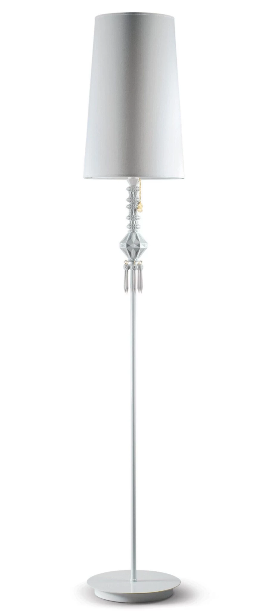 Lladró Belle De Nuit White Floor Lamp I | Elegant Home Lighting USA