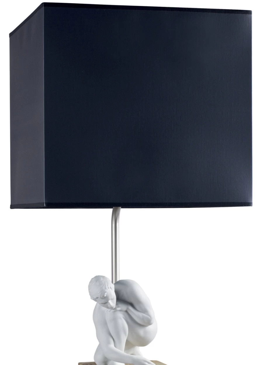 Lladró Scientia Modern Table Lamp for Home & Office – Elegant USB Lighting USA