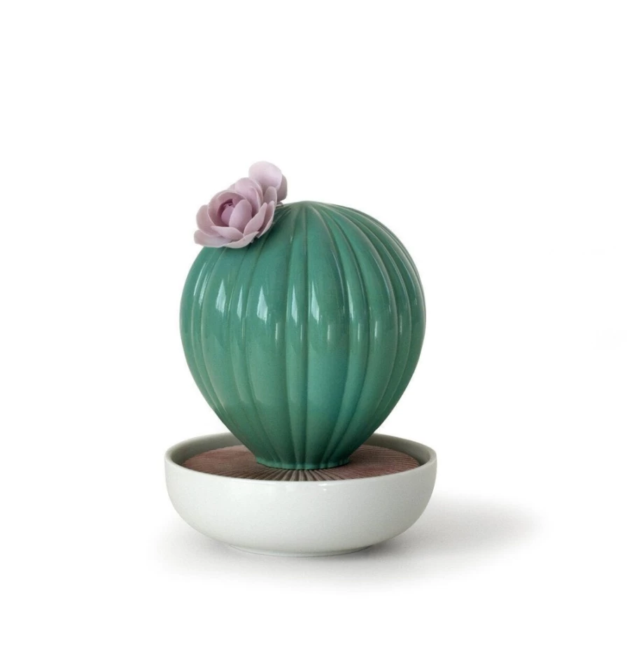 Lladró Ferocactus Cactus Essential Oil Diffuser with Night Approaches Scent for Home Aromatherapy