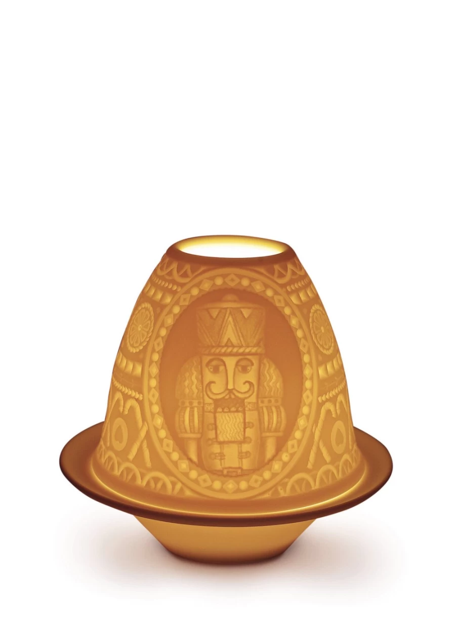 Lladró Nutcracker Lithophane Decorative Plate with 3D Christmas Design