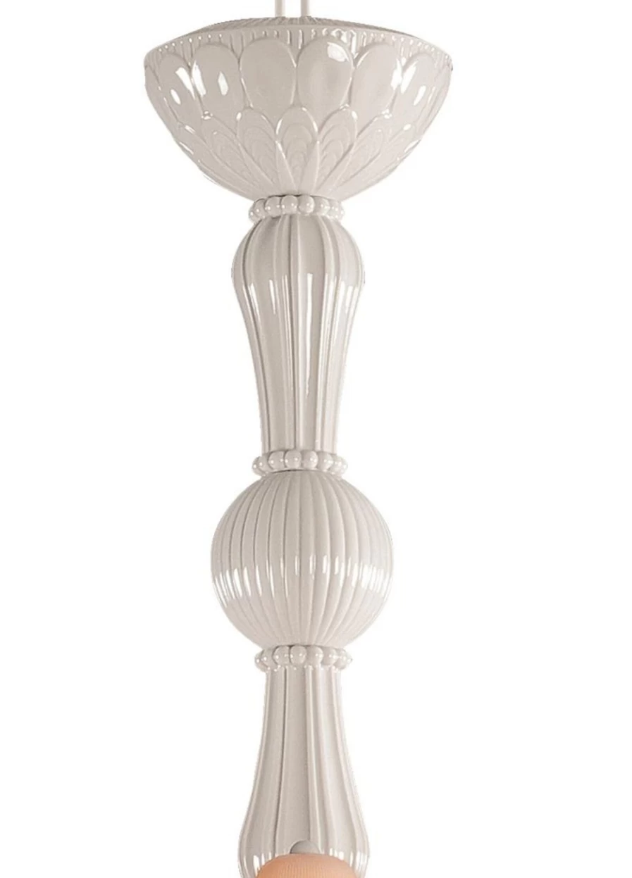 Lladró Ivy And Seed 16-Light Chandelier - Medium Flat Design in White (US)